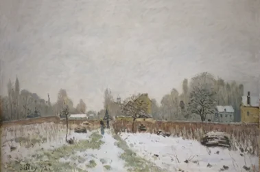 Louveciennes en la nieve
